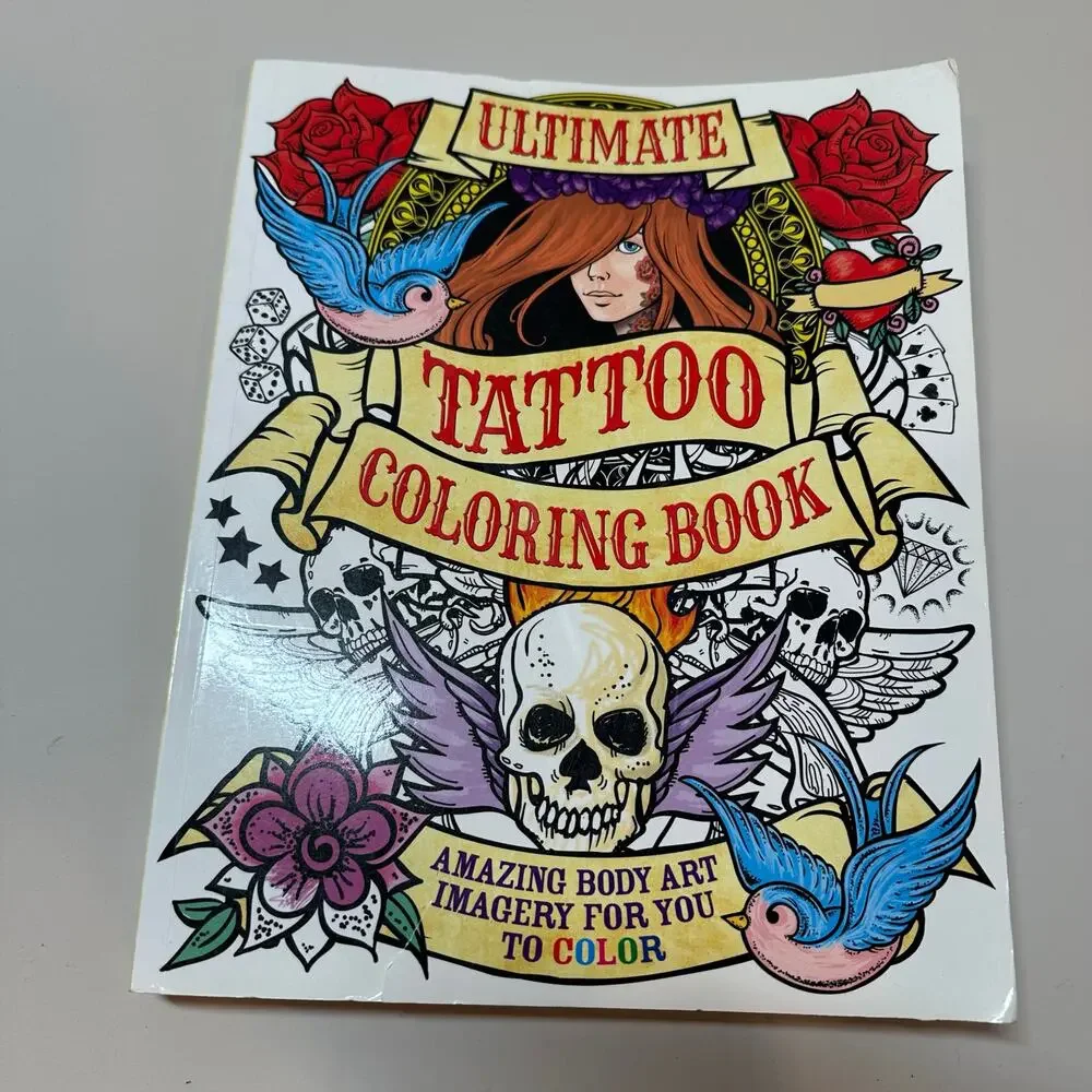 Ulitmate Tattoo Coloring Book Coster Patience Chartwell